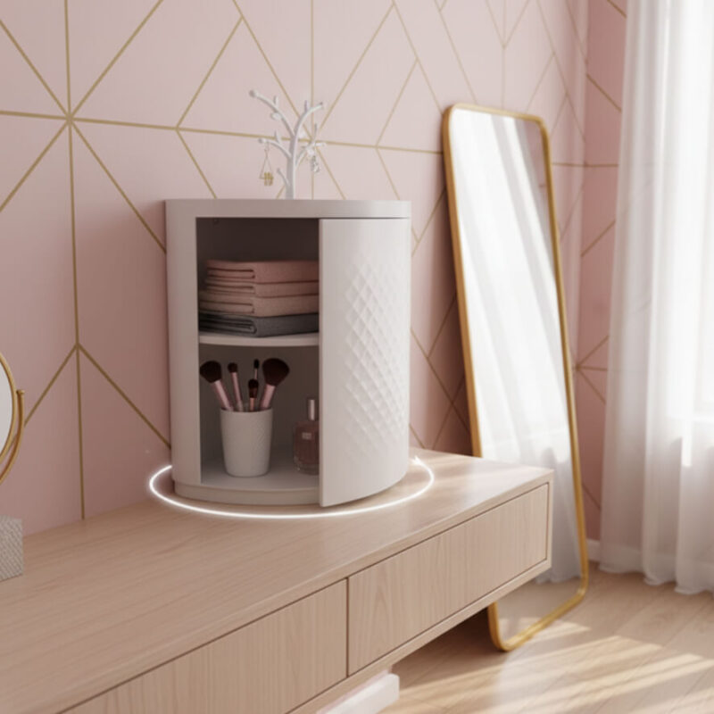 360° Rotating Corner Storage Cabinet