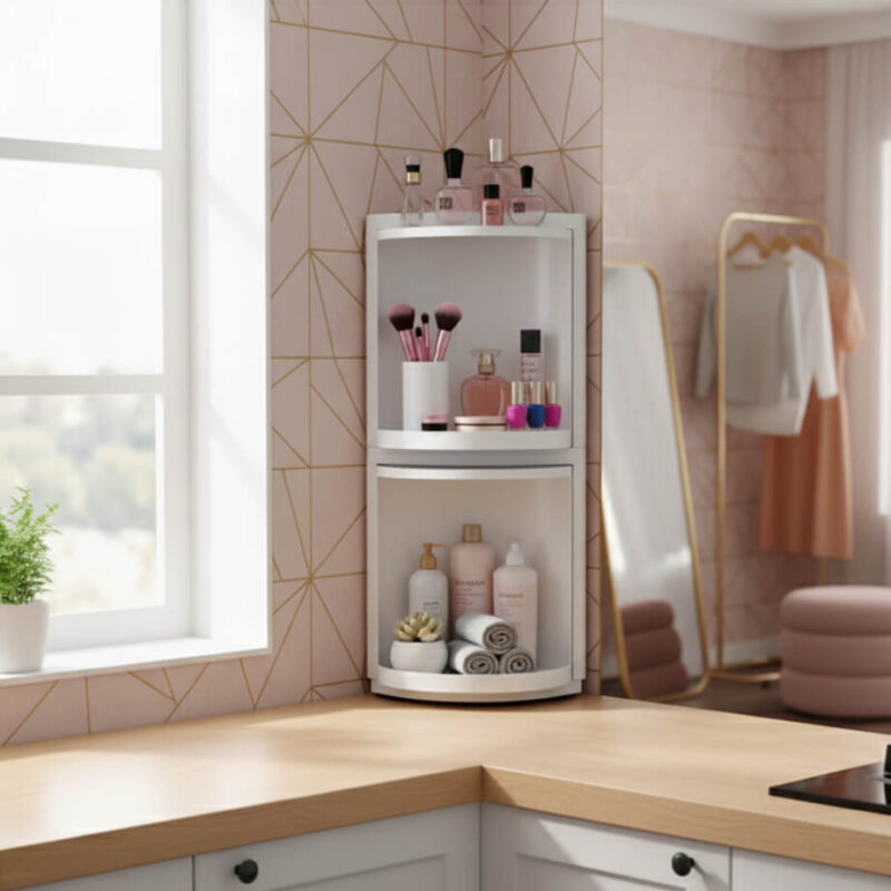 360° Rotating Corner Storage Cabinet